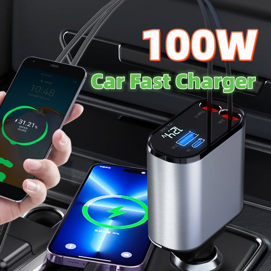 Metal Car Super Fast Charging Adapter - Trendytreasures